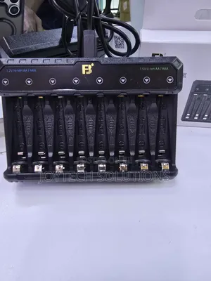 Fast 8-Bay Rechargeable Battery Charger for AA/AAA Li-Ion & Ni-Mh