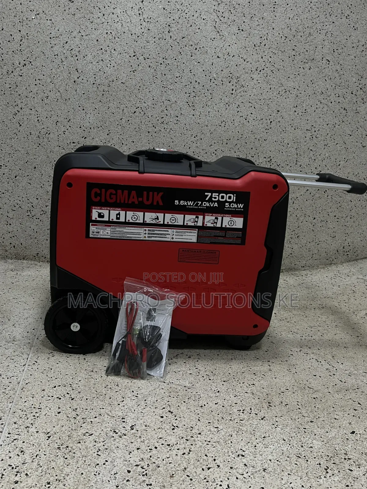 CIGMA-UK 7500i Digital Inverter Generator (7.0kVA) With Wheels