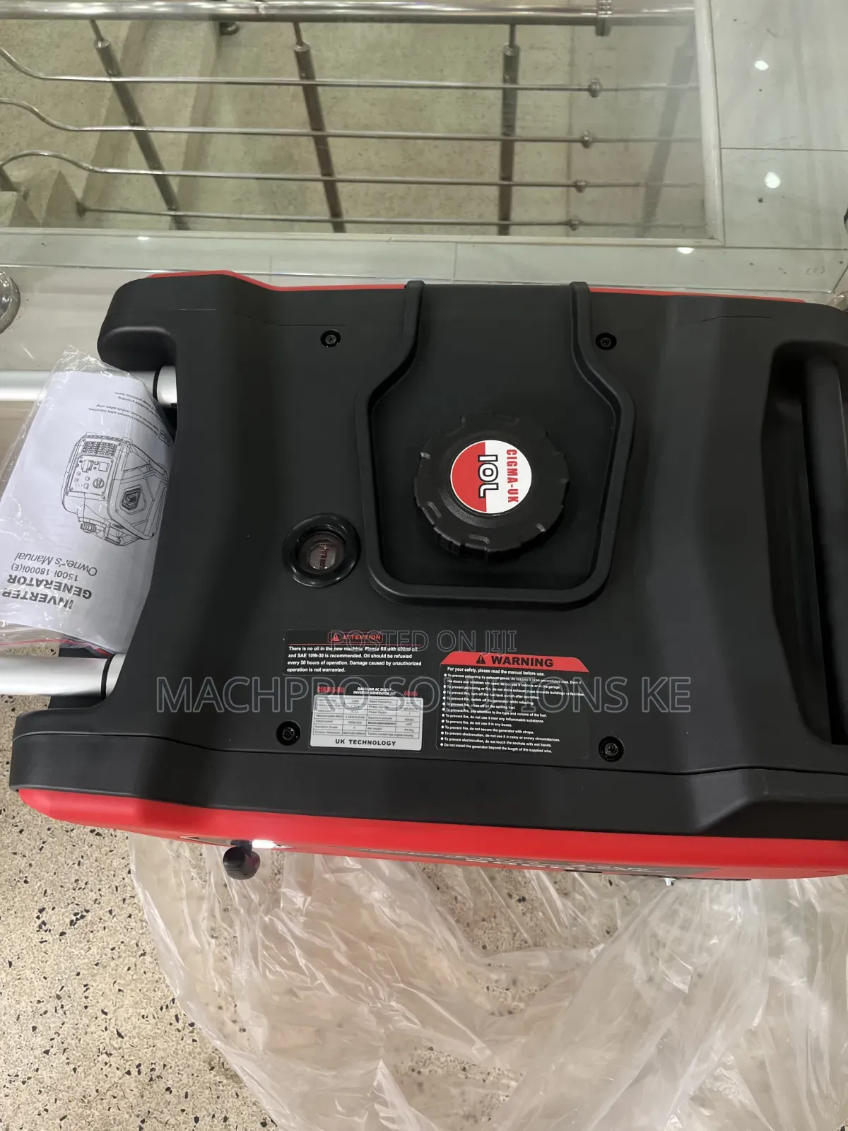 CIGMA-UK 7500i Digital Inverter Generator (7.0kVA) With Wheels