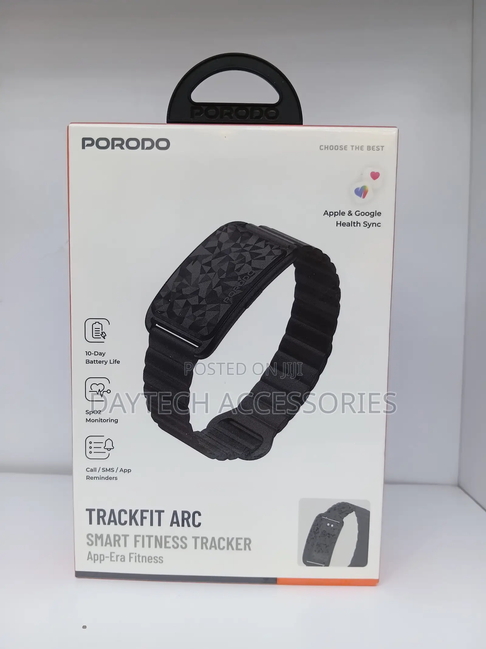 Porodo TrackFit Arc Smart Fitness Tracker With SpO2 Monitoring
