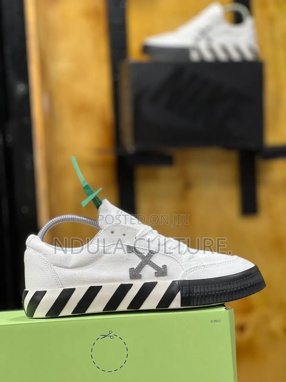 The Off-White Low Vulcanized Leather Sneaker