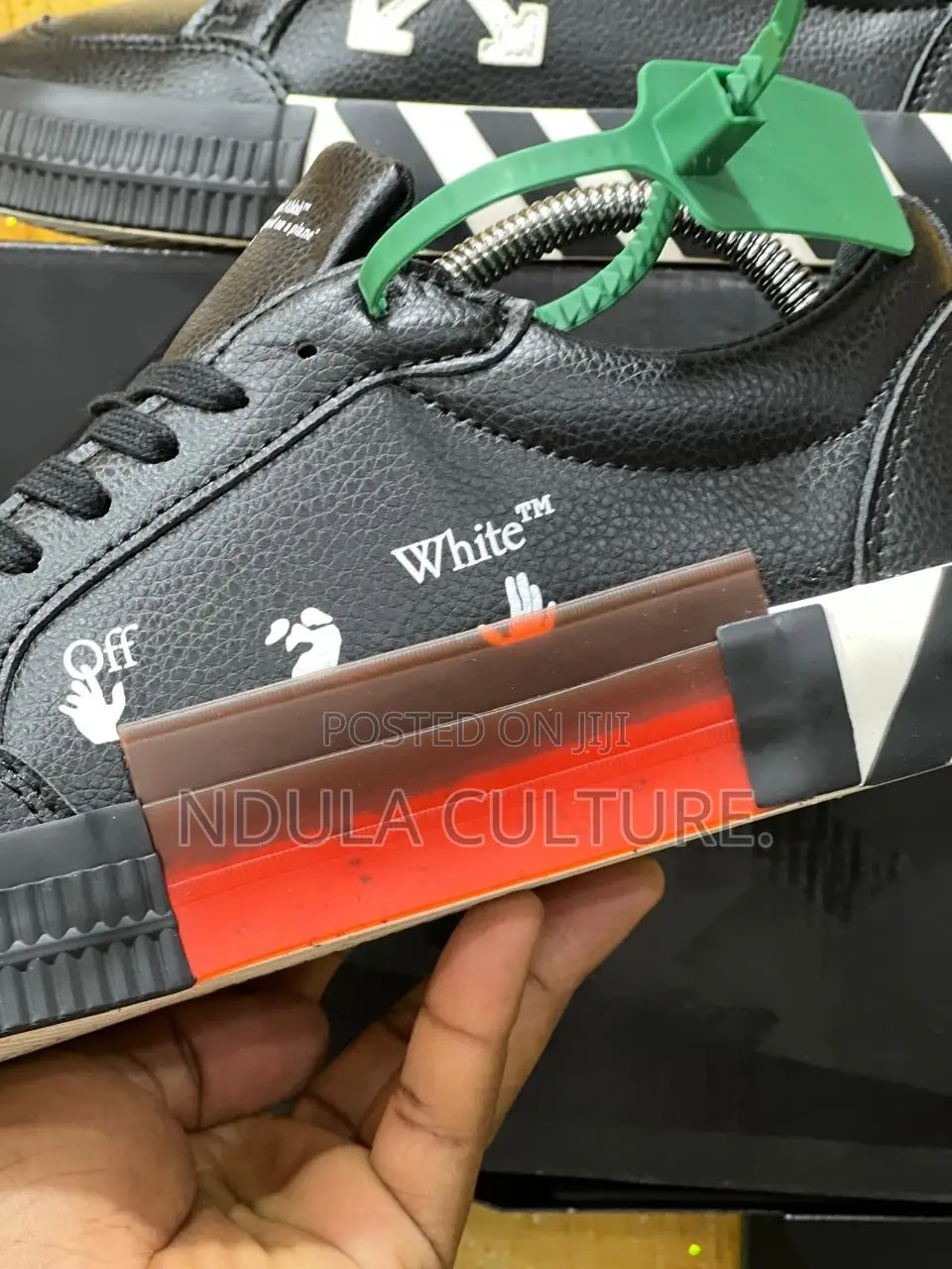 The Off-White Low Vulcanized Leather Sneaker