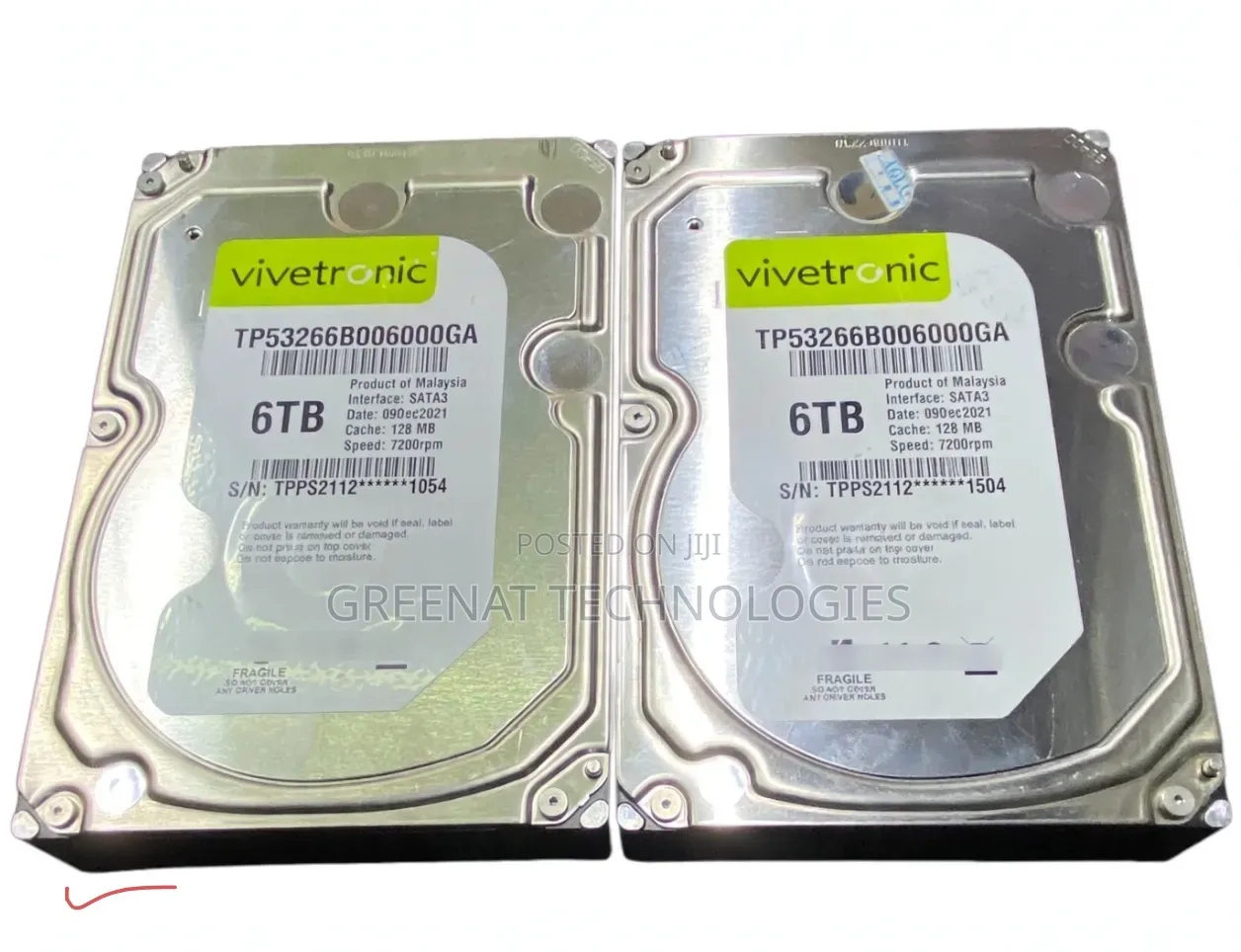 6TB Desktop Hard Disk Drive 6TB HDD SATA3 128MB Cache 7200RPM Speed -