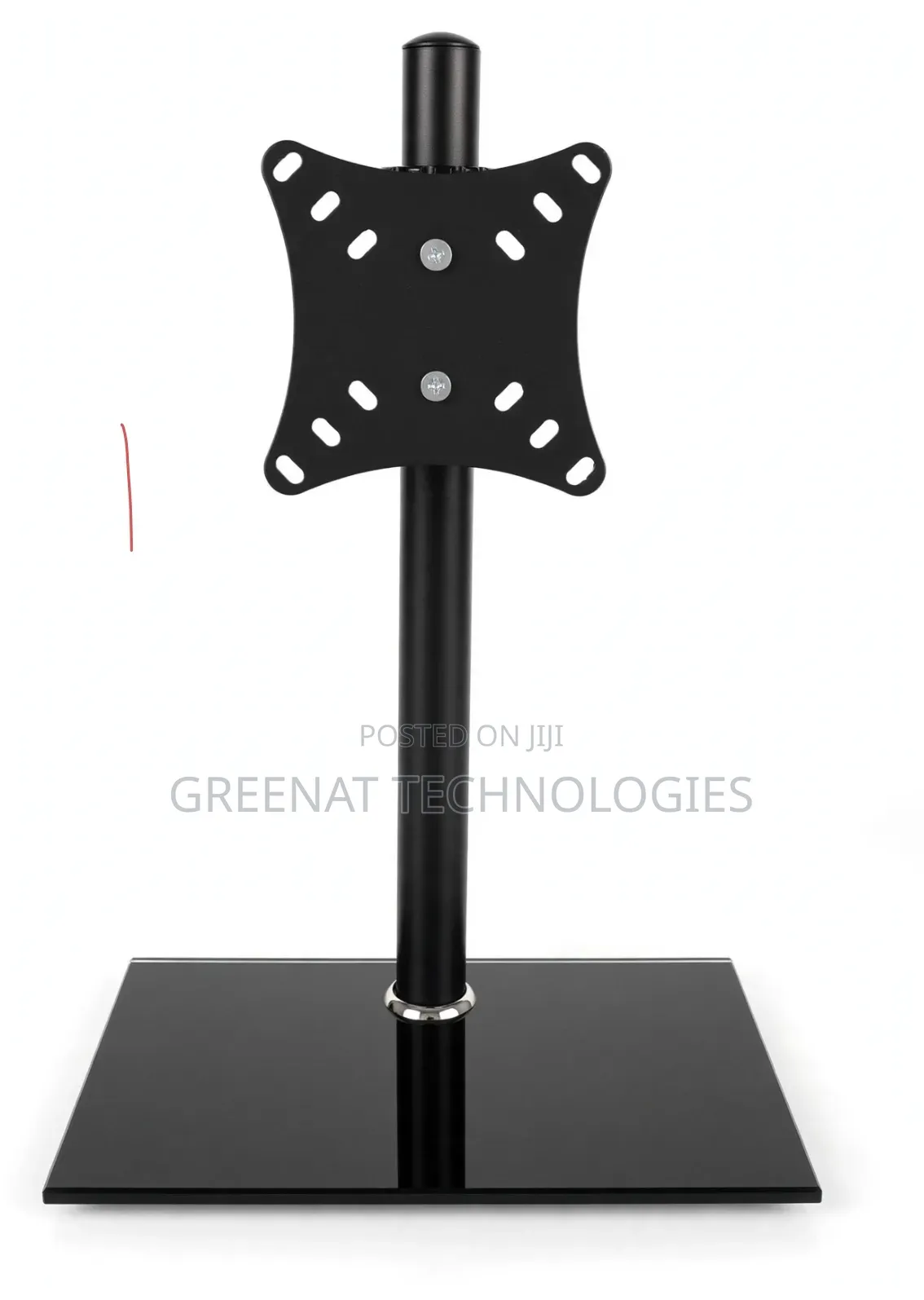 Desk Mount Monitor Stand - TV Desk Mount Glass Base VESA Compatible