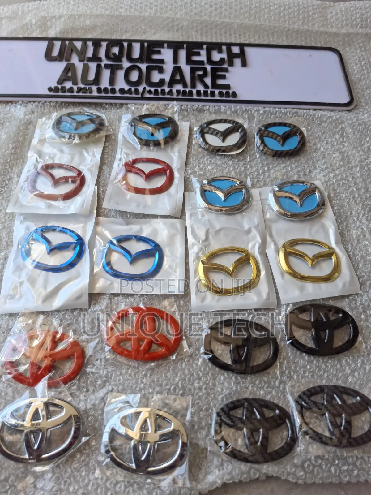 Car Steering Wheel Mazda /Toyota Logo Emblem Decals Stickers
