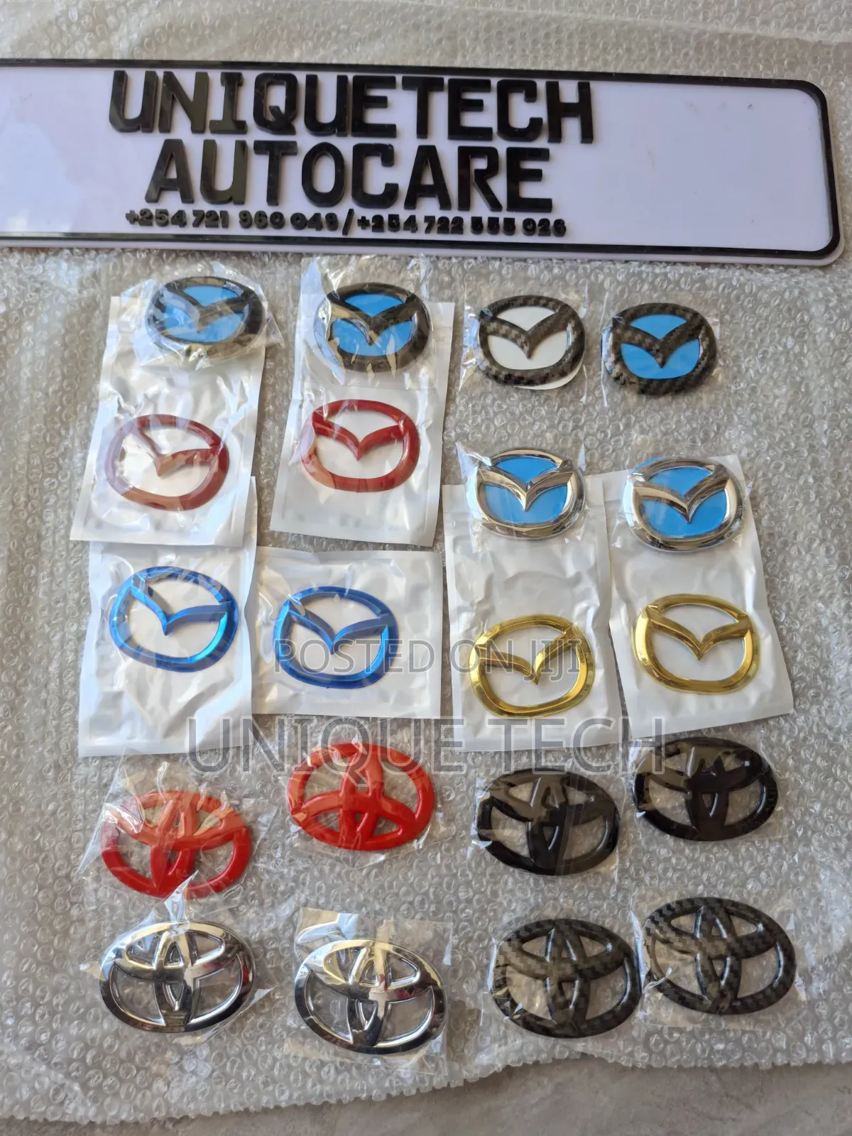 Car Steering Wheel Mazda /Toyota Logo Emblem Decals Stickers