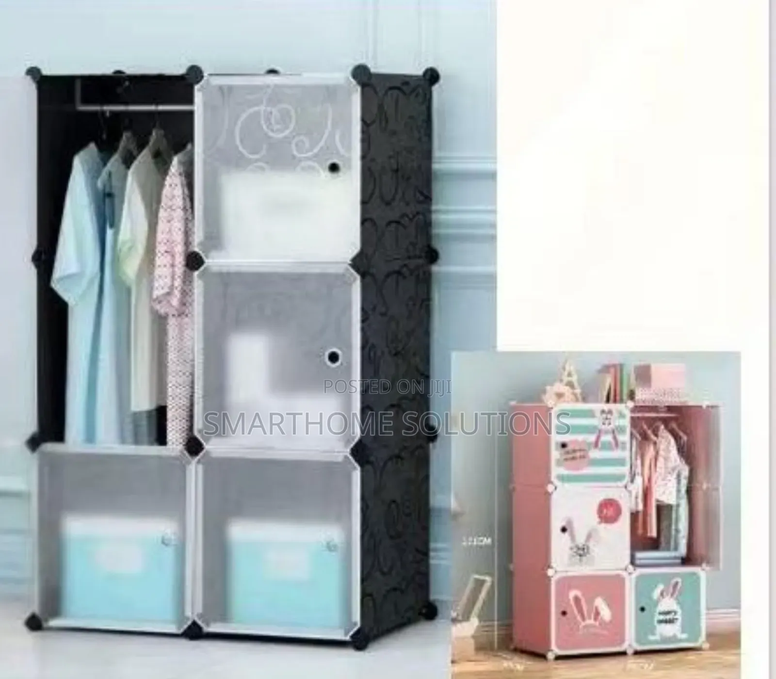 3 Column Plastic Wardrobe