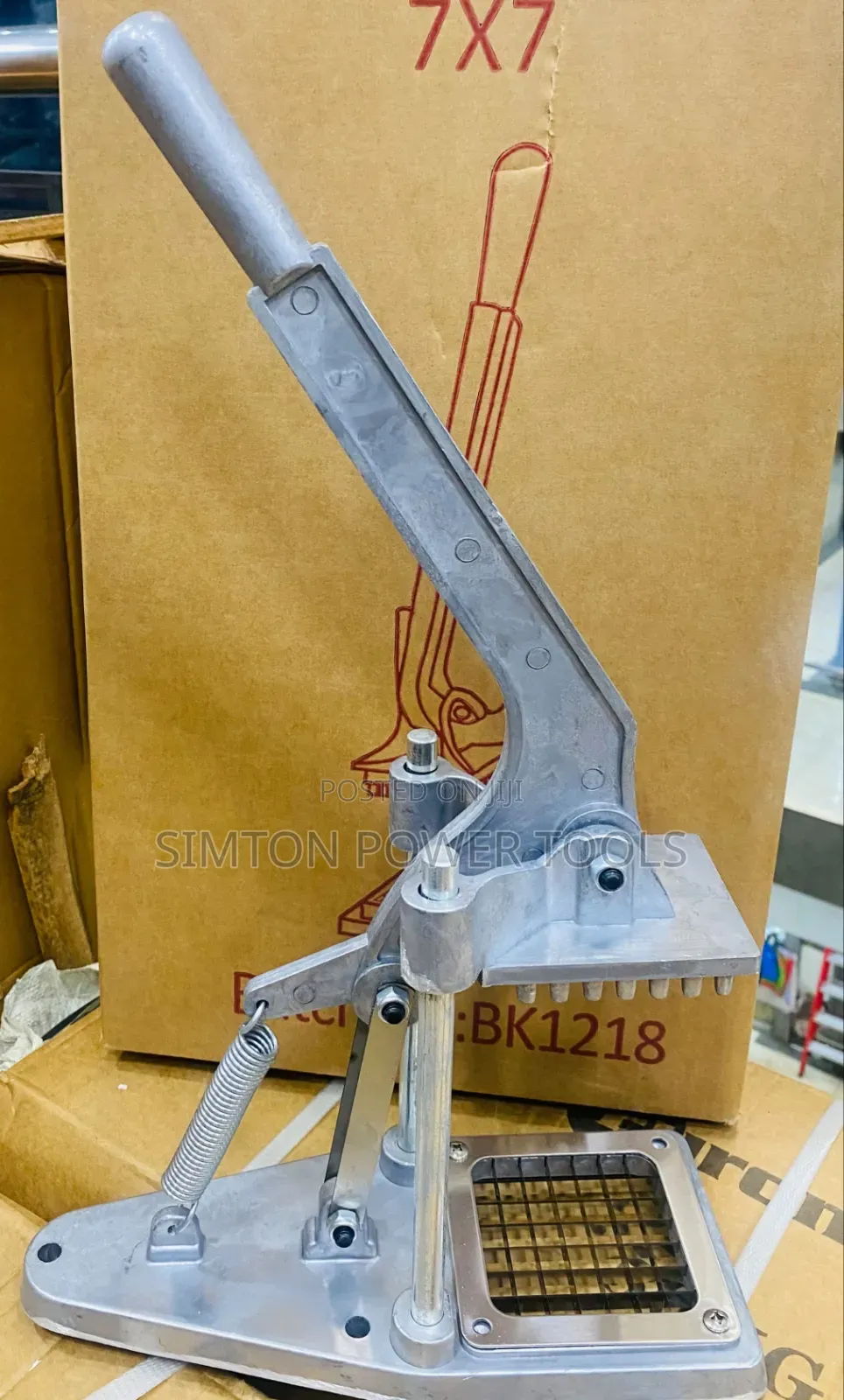 Heavy-Duty Commercial Manual Potato Chip Cutter (Model HC-01).