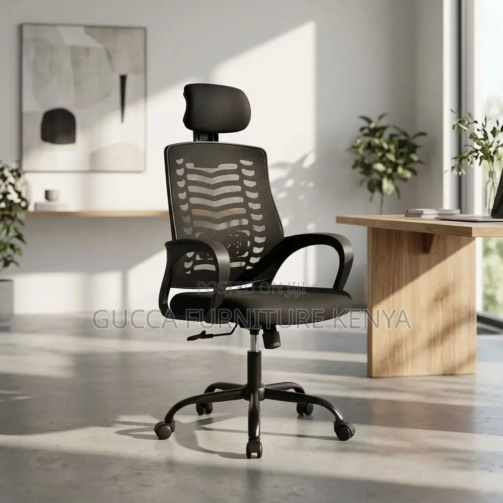 Mesh Computer Seat With Head-Support