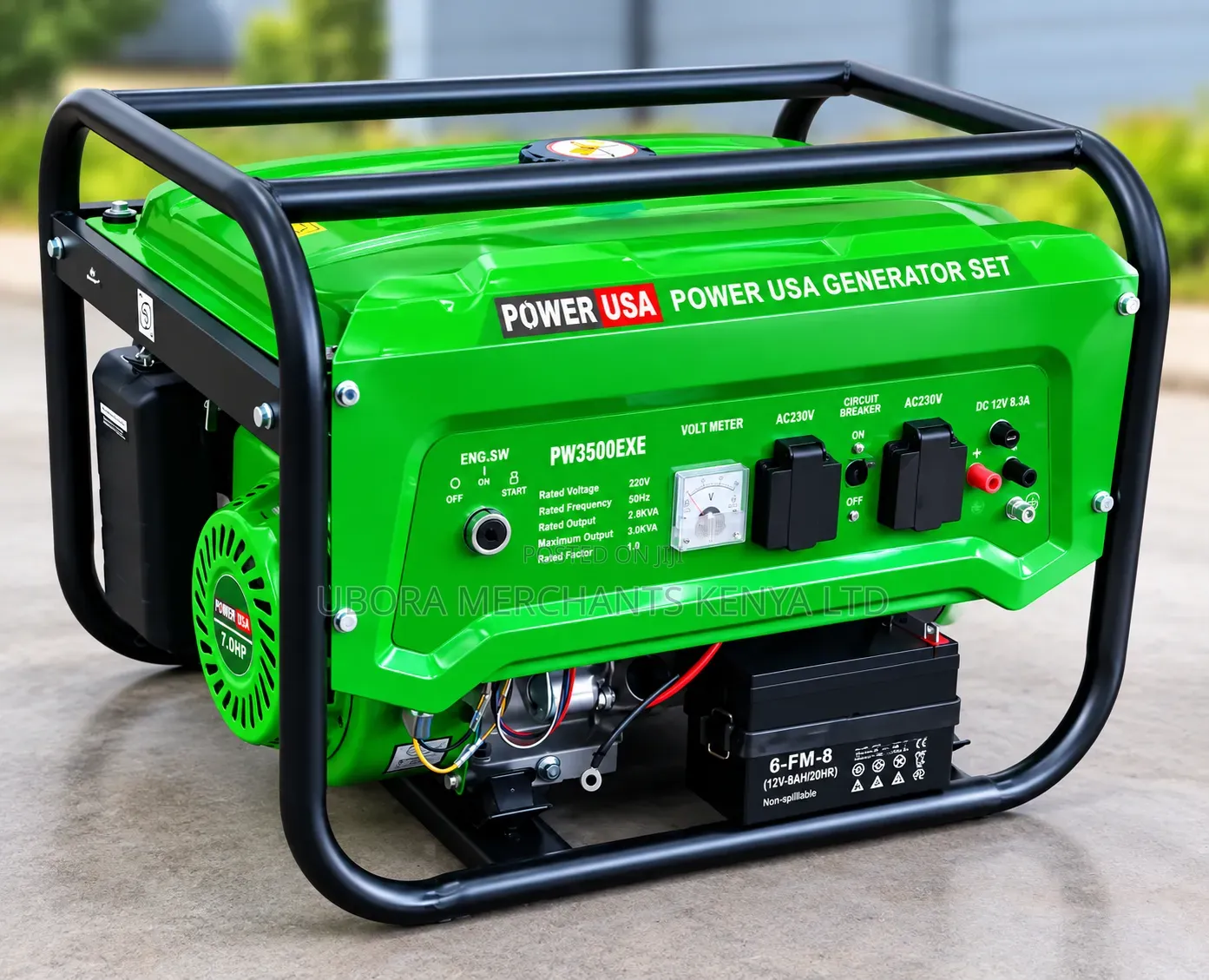 PW3500EXE 3.8kva Key Start Generator Power USA