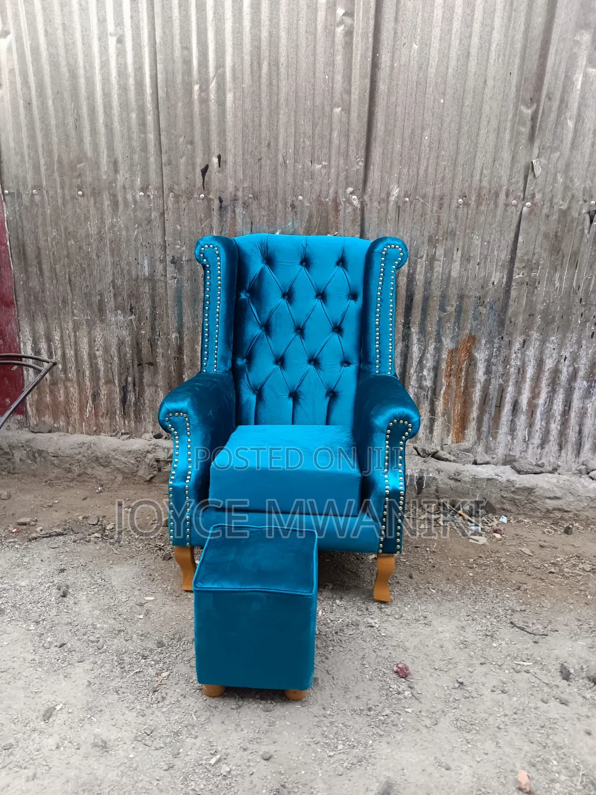 Single Pedicure Seat, With a Matching Stool 