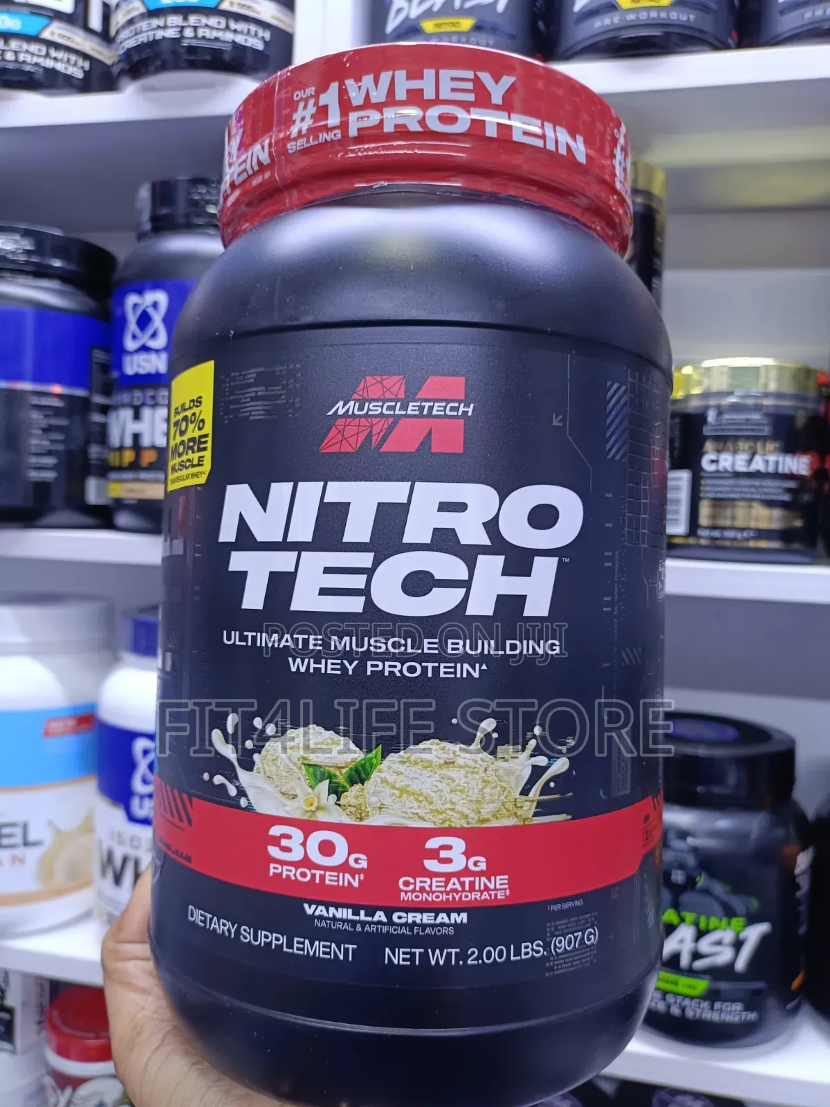 MuscleTech Nitro Tech Whey Protein 2 LBS (907g)