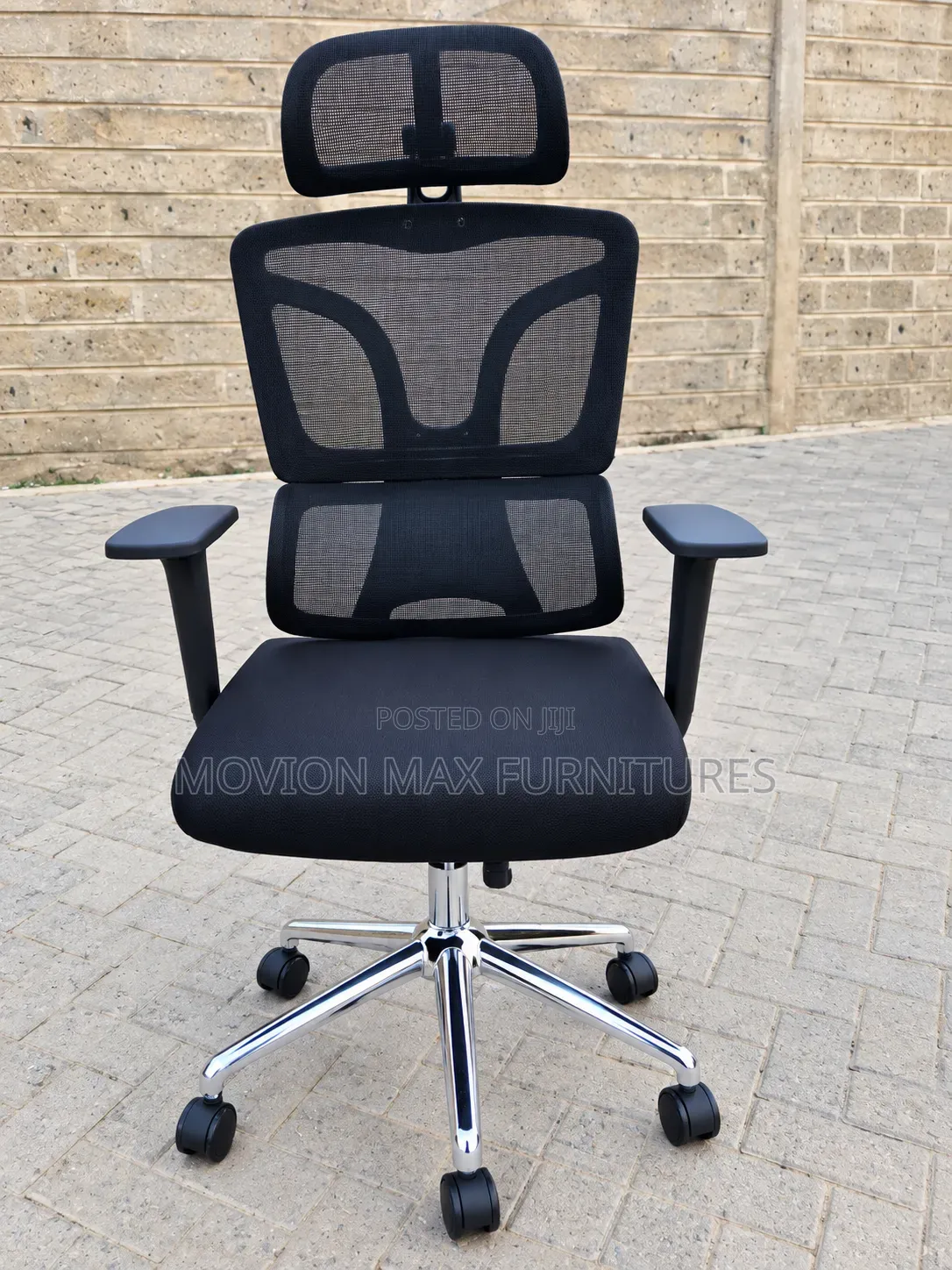 Premium High-Back Ergnomic Office With Adjustable Headrest/ Lumbar