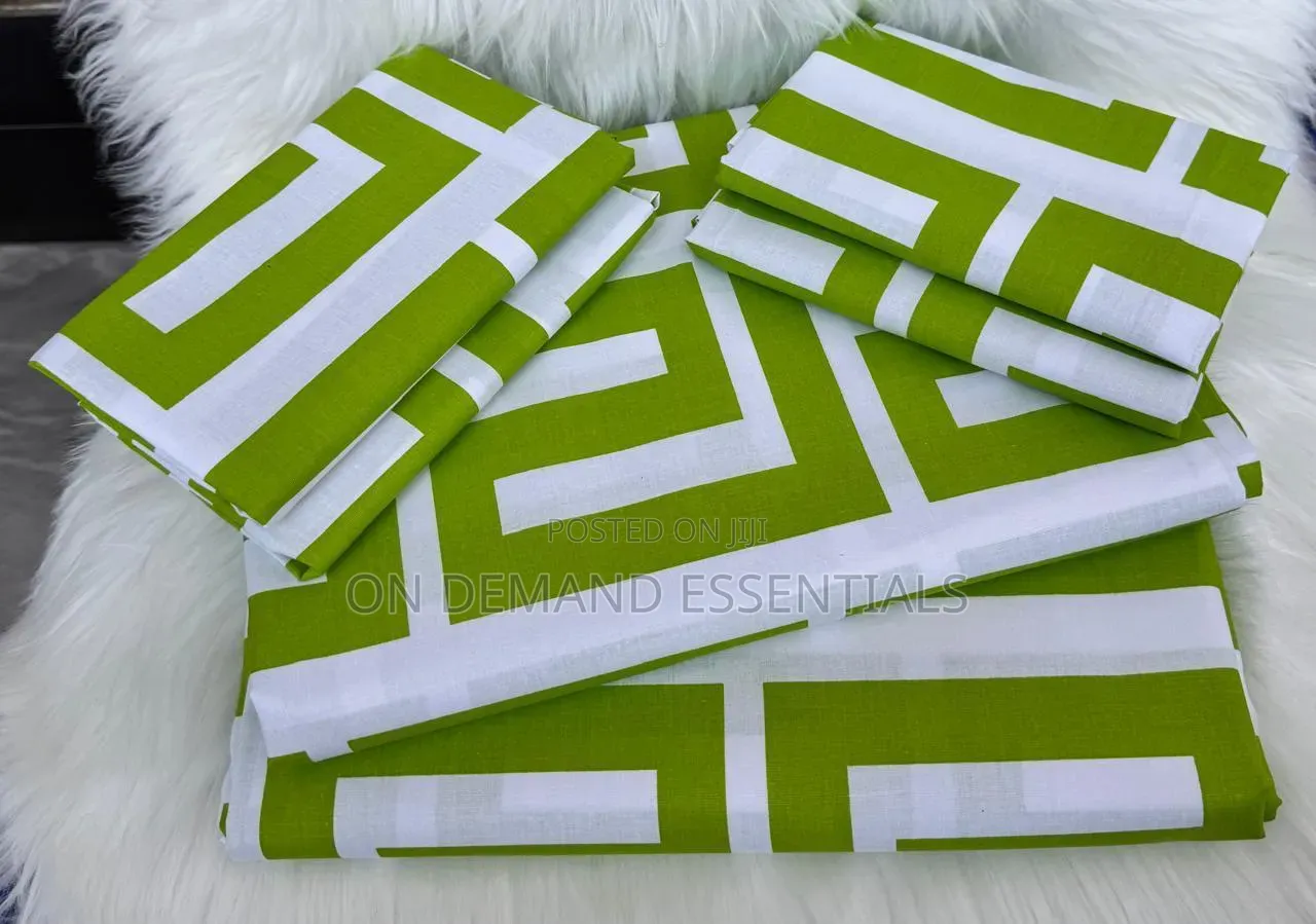 6 PC Cotton Bedsheets Both Printed and Mix and Math