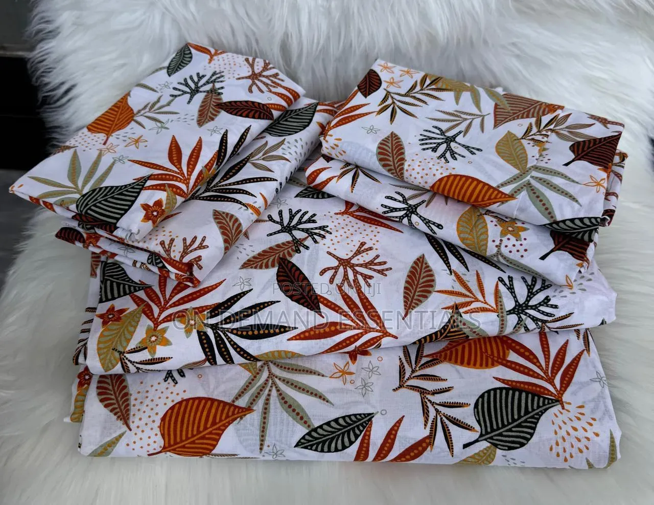 6 PC Cotton Bedsheets Both Printed and Mix and Math