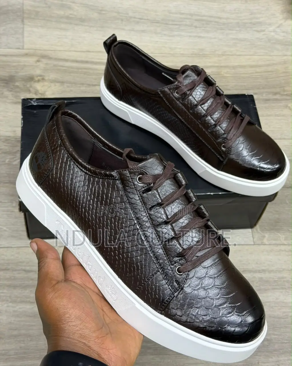 Timberland Casuals Crocodile Leather Print