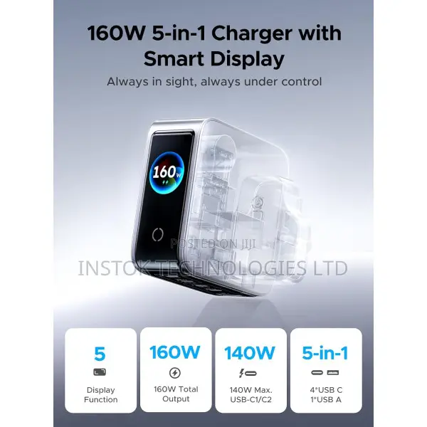 UGREEN Nexode Pro 160W 5-Port USB-C Charger