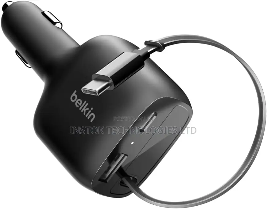 Belkin UltraCharge Retractable GaN Wall Charger 45W