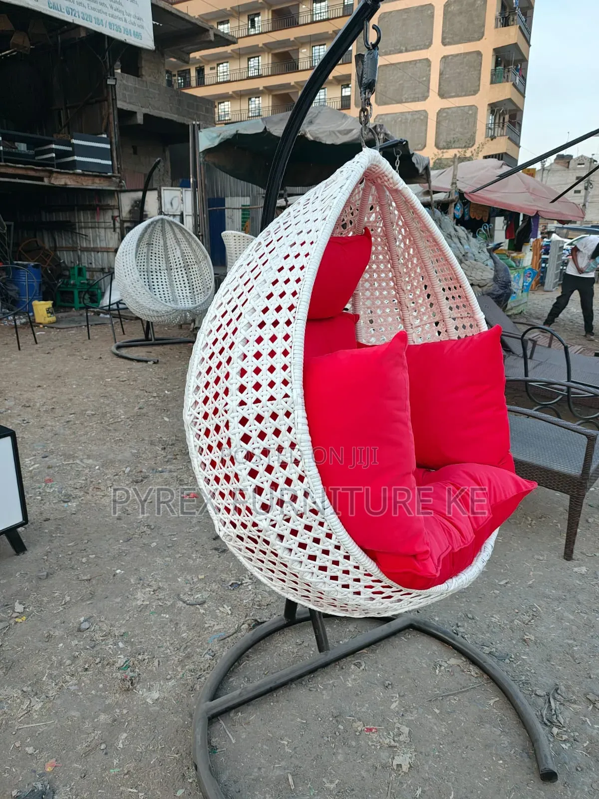 White Swing Chair