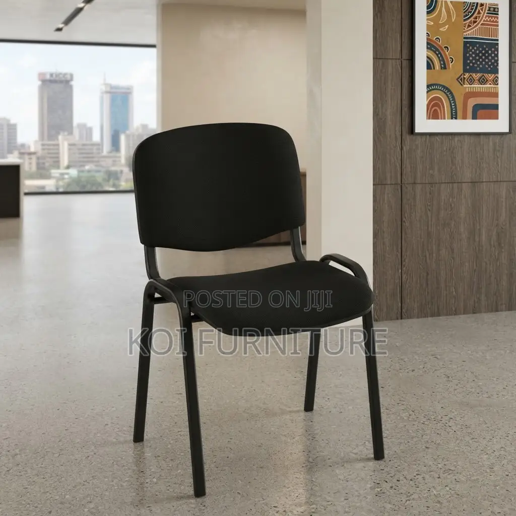 Office Chairs; Armless Fabric Visitors Reception Chair