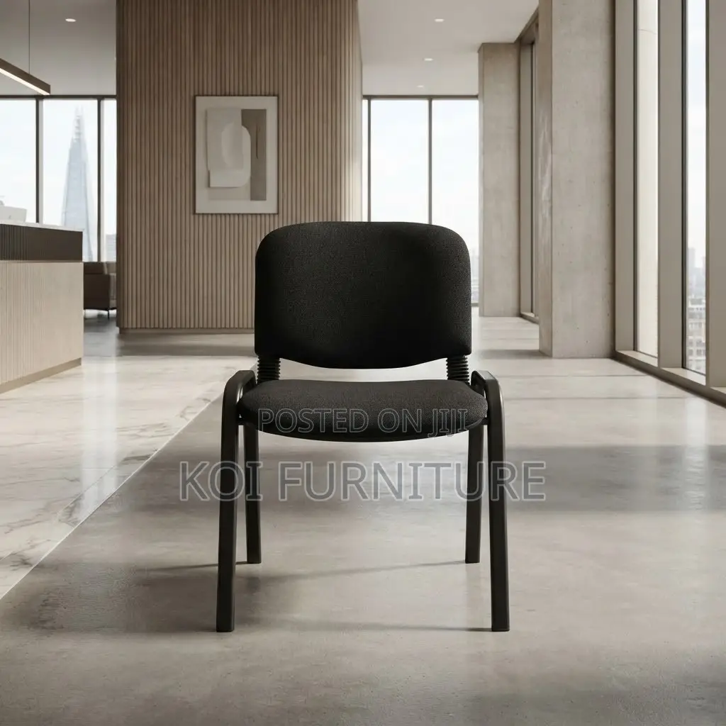Office Chairs; Armless Fabric Visitors Reception Chair