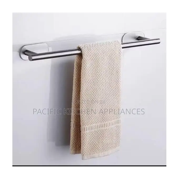 Self Adhesive Bathroom Towel Bar, Stick Towel Rack for Bathroom