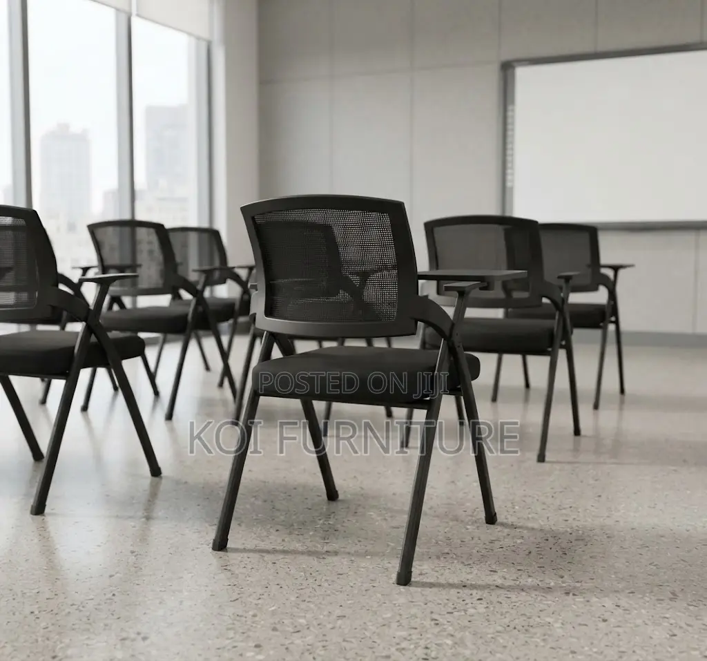 Office Chairs; Black Foldable Modern Ergonomic School Chair
