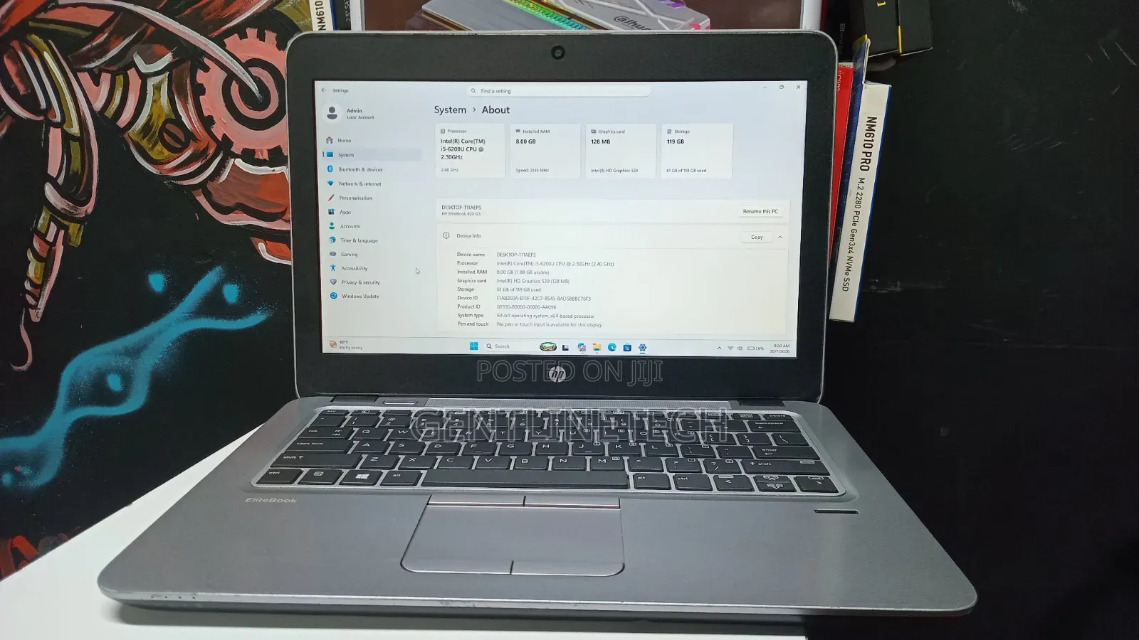 Laptop HP EliteBook 820 G3 8GB Intel Core i5 SSD 128GB