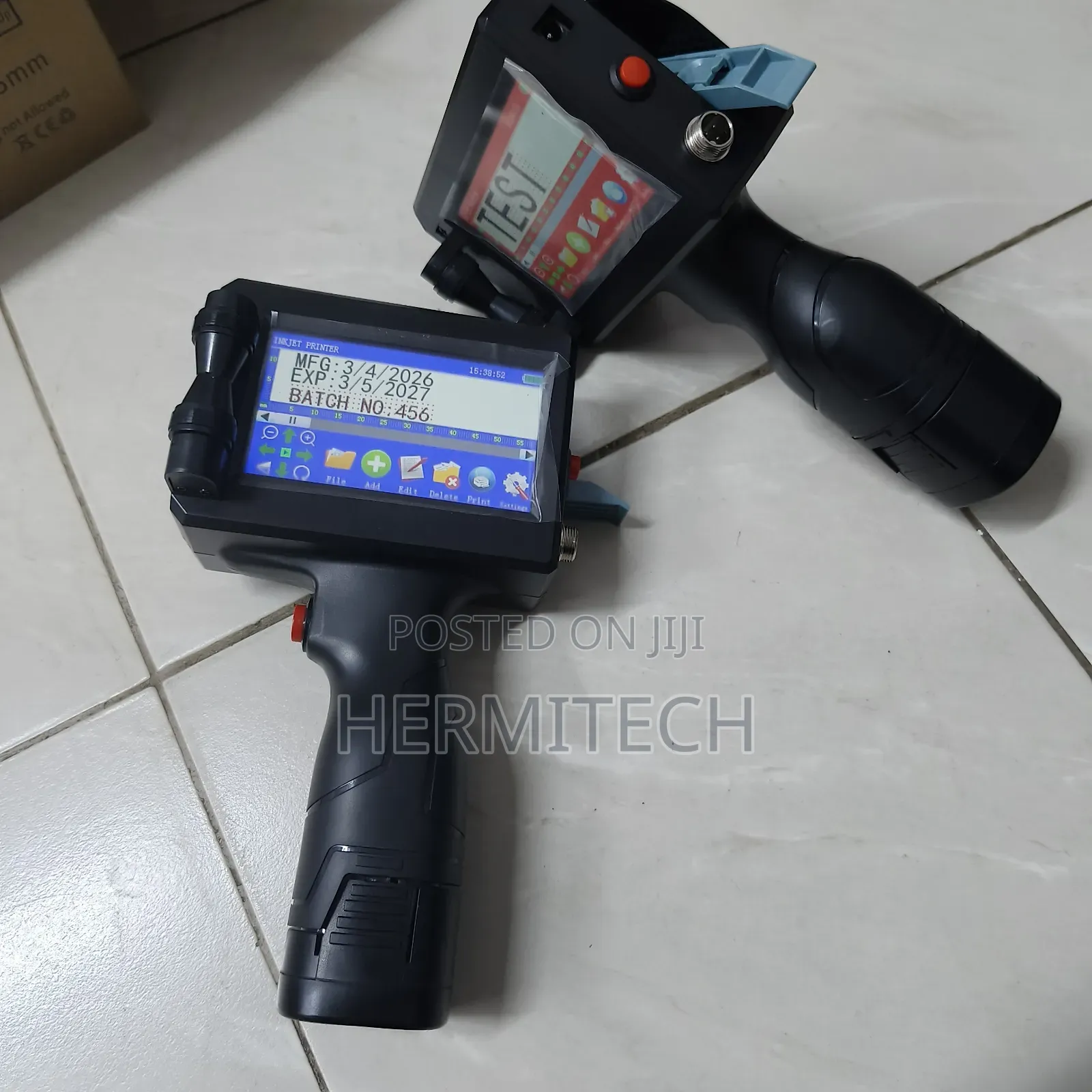 Handheld Inkjet Printer for Metal Surface Coding