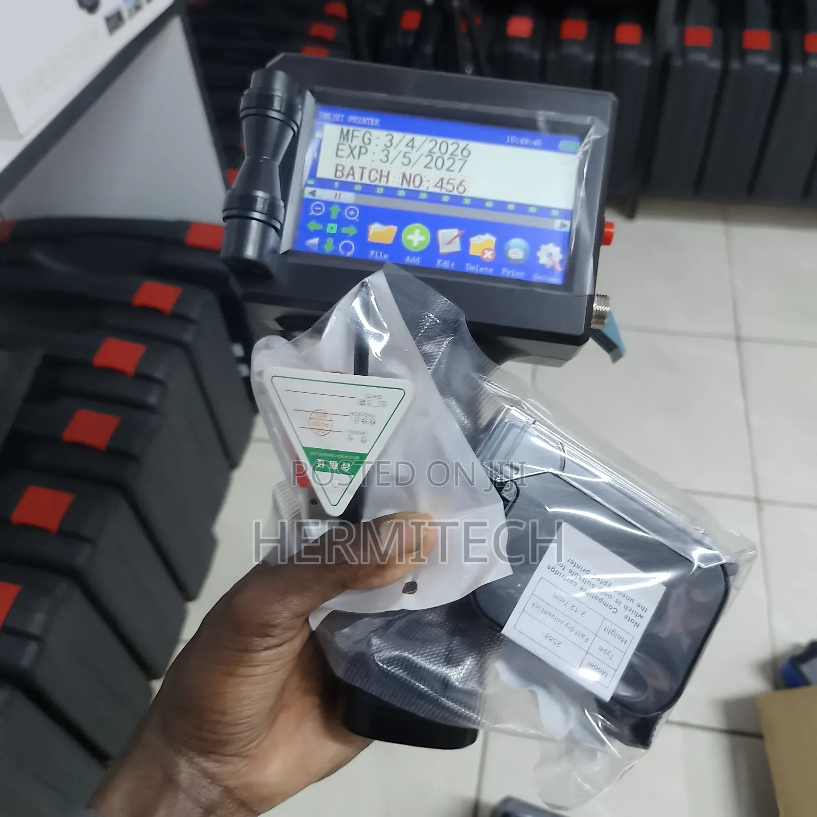 Portable Inkjet Printer for Industrial Product Identification