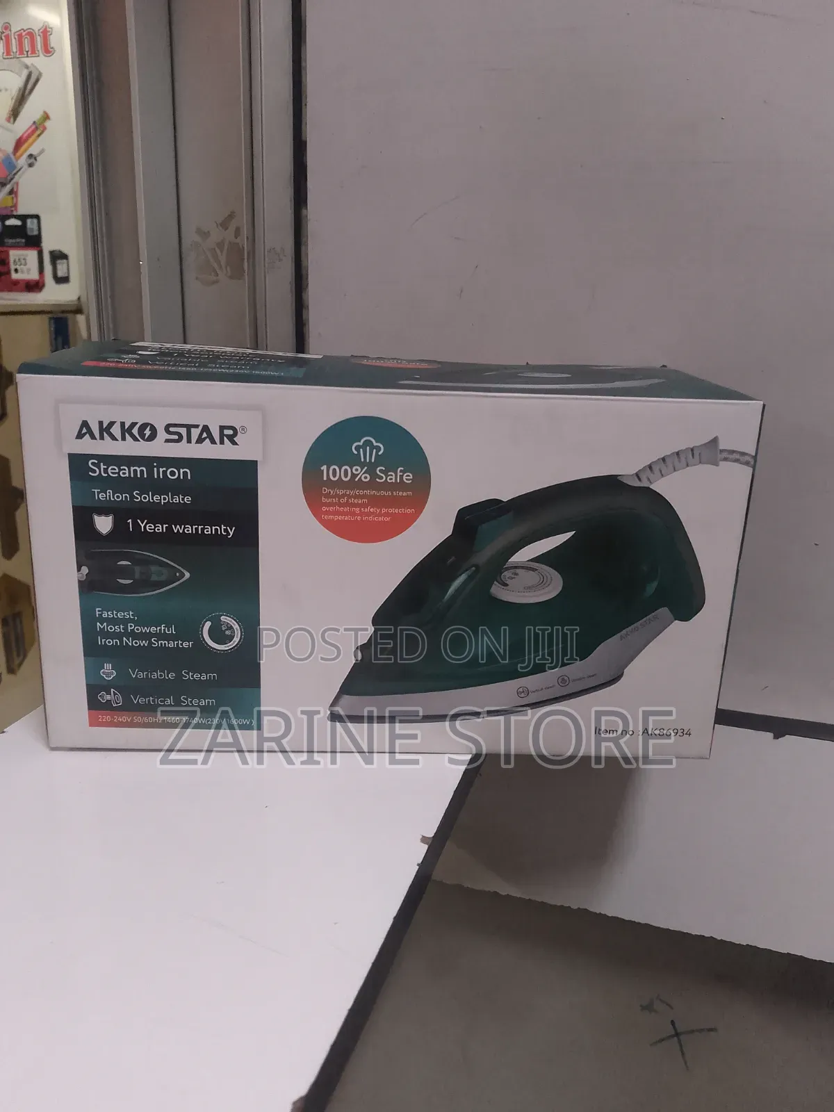 Steam Iron Akko Star Variable Steam Heavy Duty Home Use or Commercial