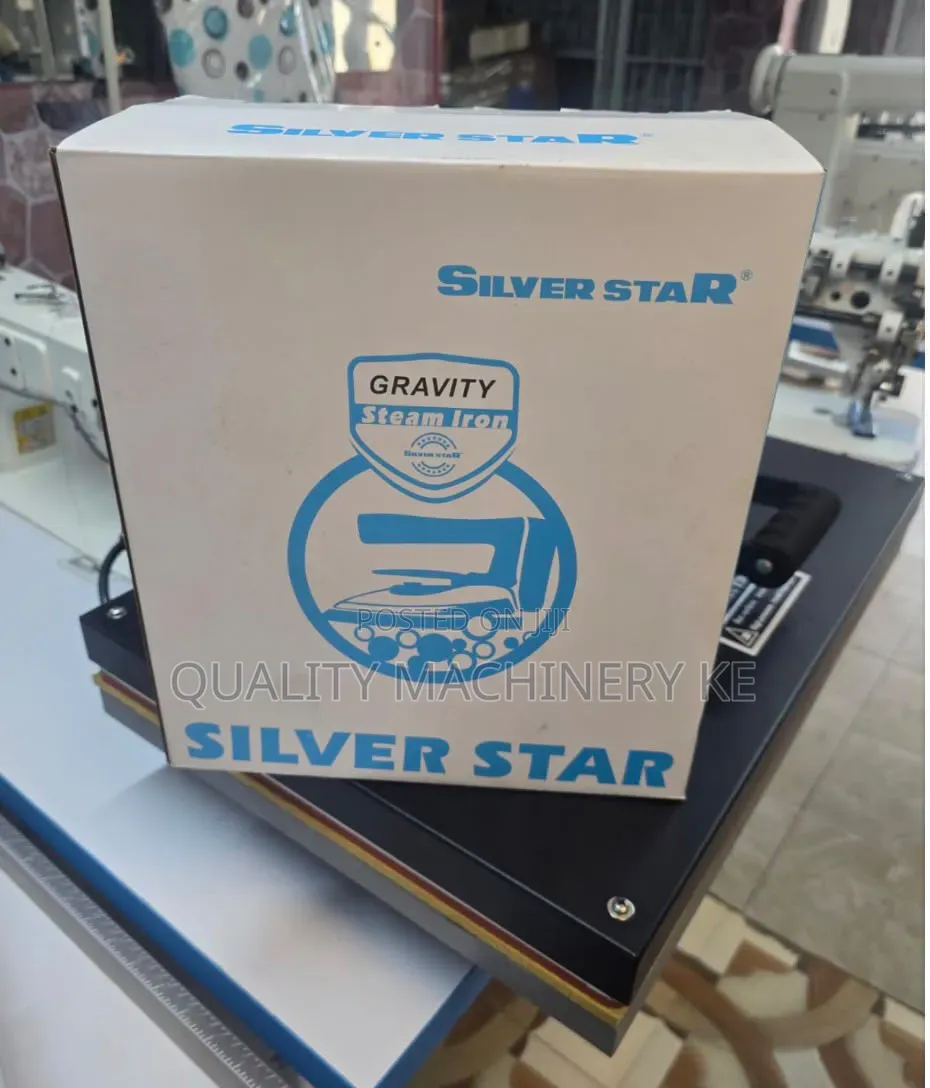 Electric Industrial Silver Star Steam Iron Box
