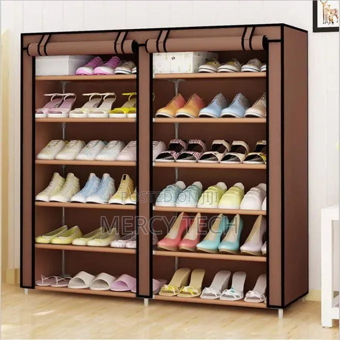 36 Pair Double Column Shoe Rack