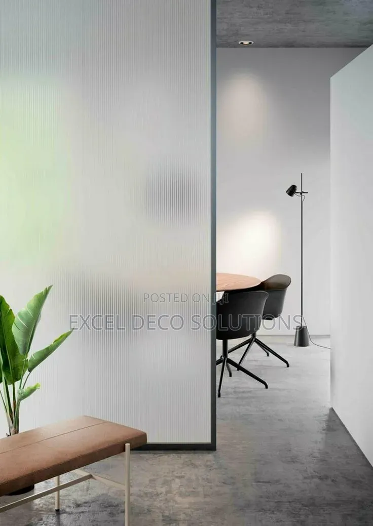 Frosted Privacy Film for Office Partitions