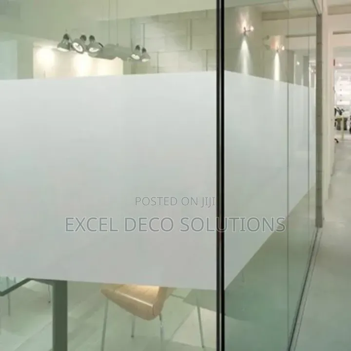 Frosted Privacy Film for Stylish Glass Doors
