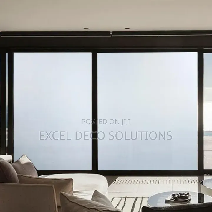 Frosted Privacy Film for Stylish Glass Doors