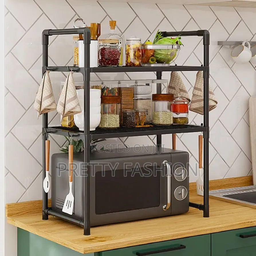 3-Tier Multi-Purpose Microwave & Kitchen Counter Organizer
