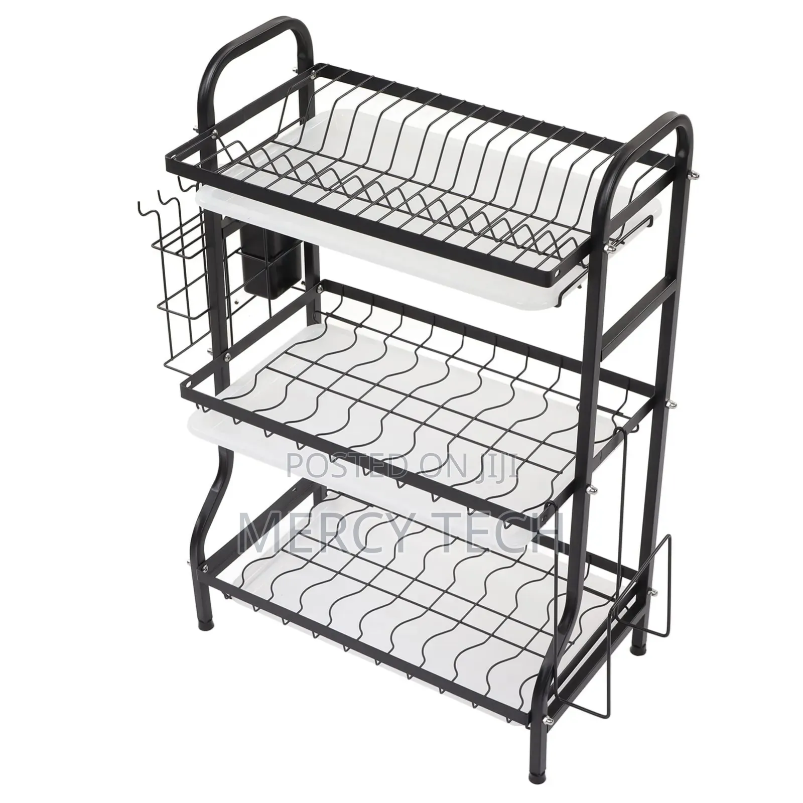 Heavy Duty Executive 3-Tier Dish Rack (10-Piece Box)