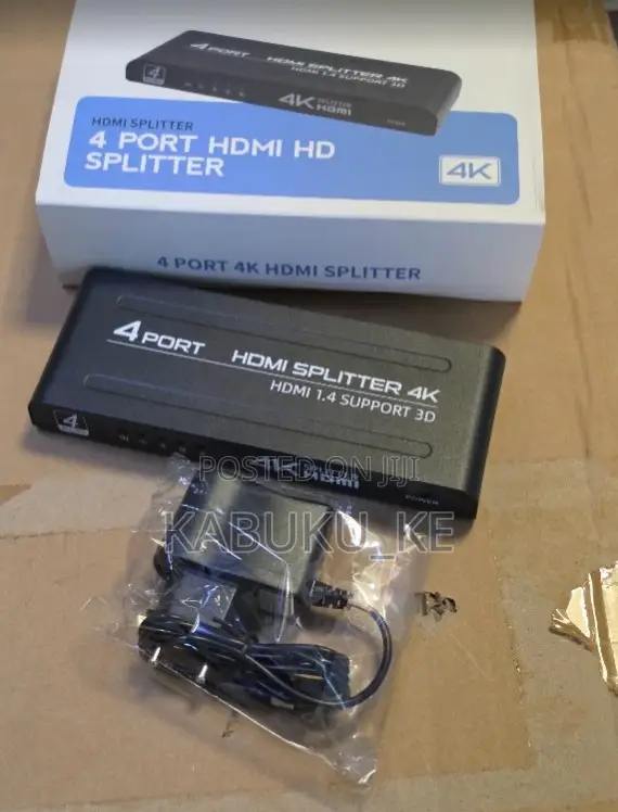 FJGEAR FJ-4K104 4K 1 in 4 Out 4 Port HDMI Splitter