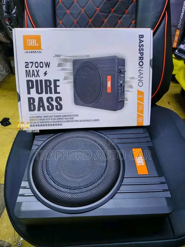 JBl Nano Ultra Underseat Subwoofer Wi Deep Bass With Level Remote
