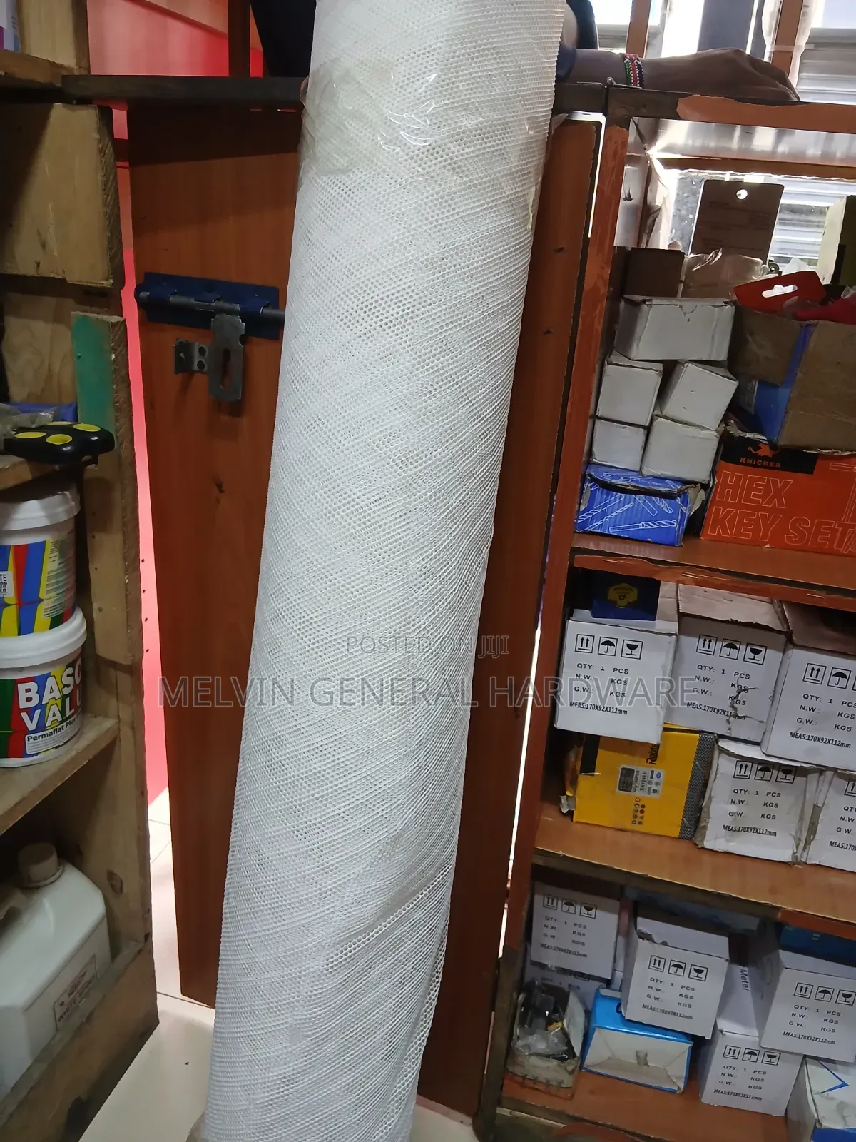 White Plastic Mosquito Mesh 4ft by 25m