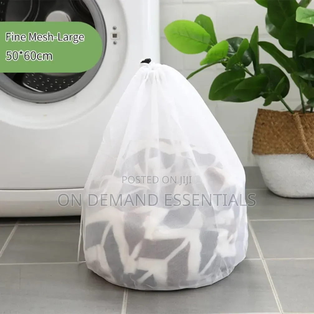 3pcs Laundry Rope Mesh Bag