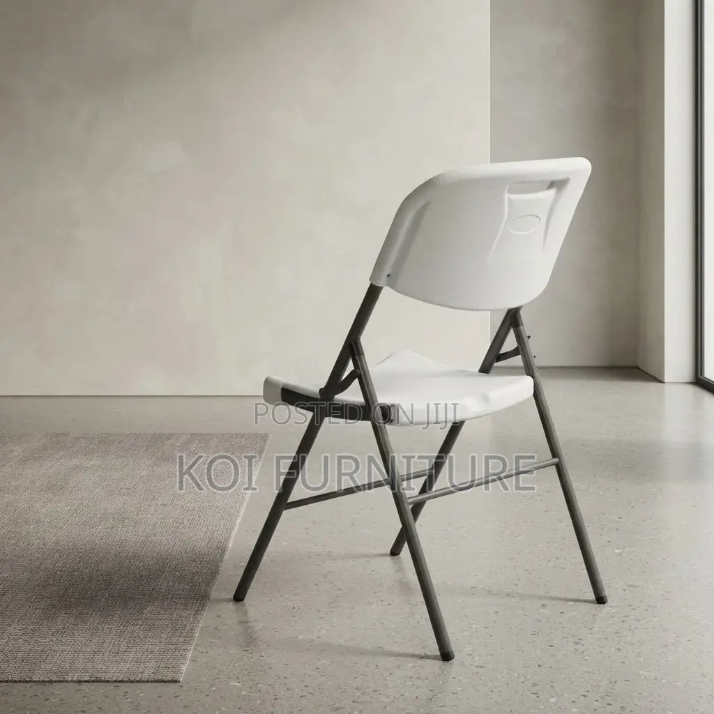 Office Chairs; Foldable Gardens Patio White Armless Seats