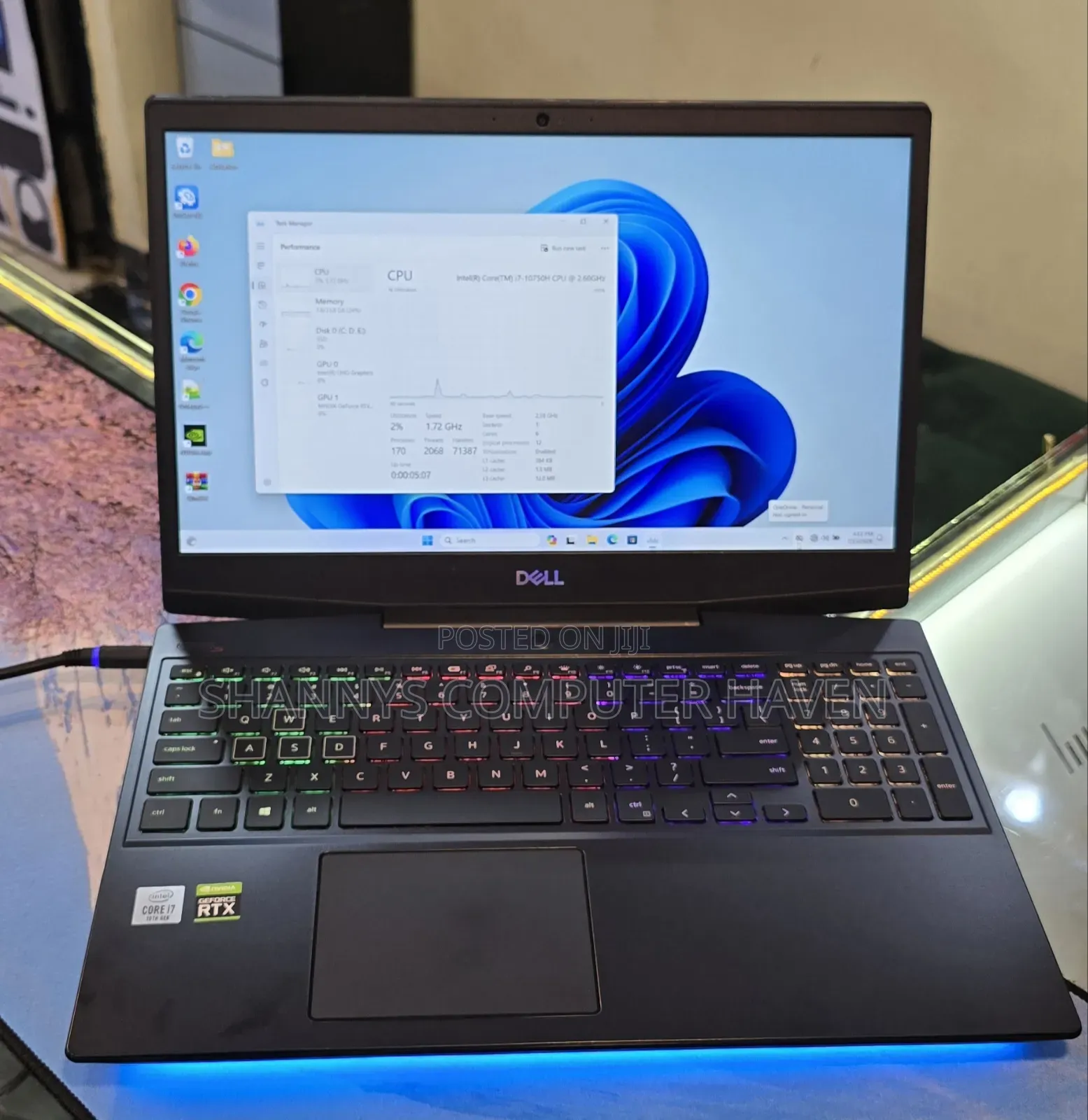 Laptop Dell G5 15 5500 16GB Intel Core i7 SSD 512GB