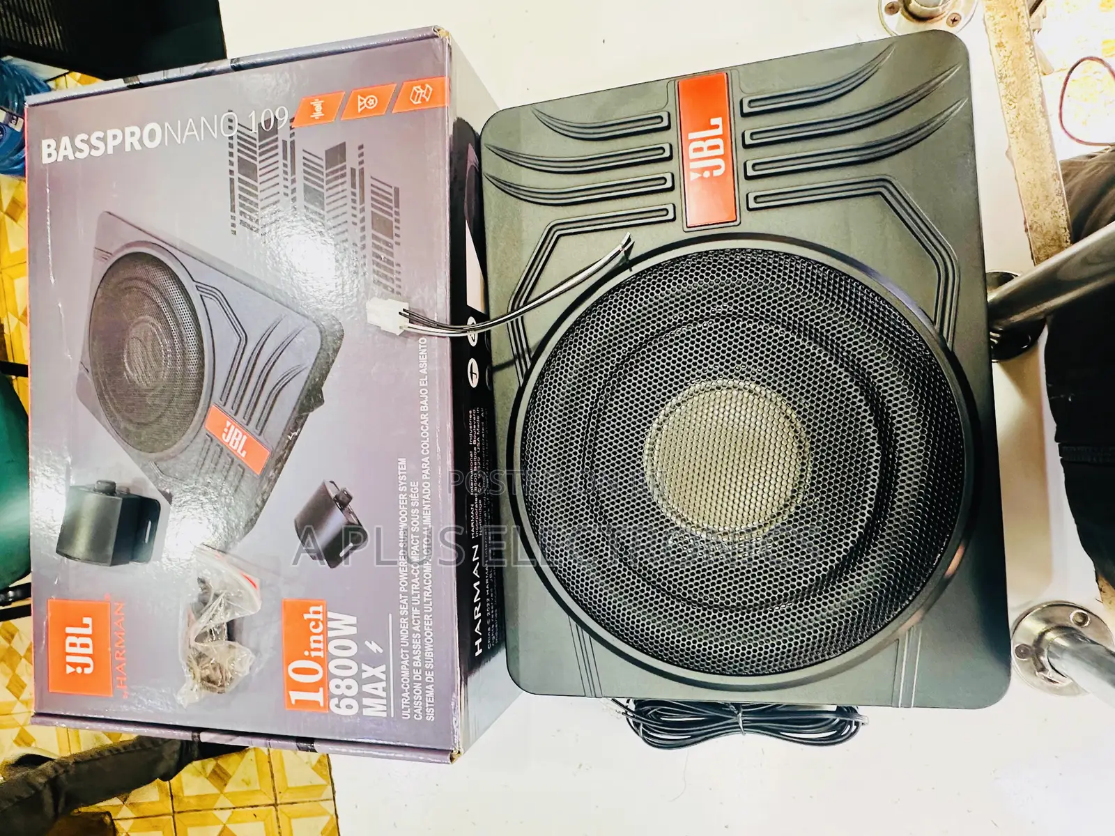 JBL Underseat Subwoofer 6800w Slim Design Powerful Output