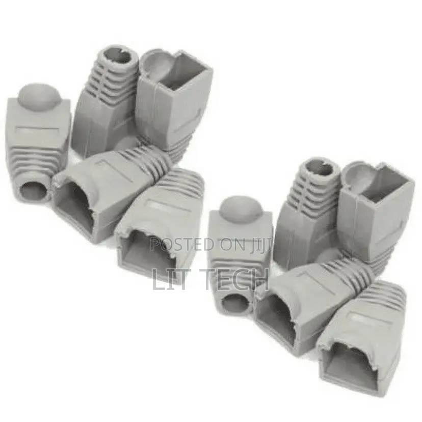 100 PCS RJ45 Jacket Super Five Crystal Head Jacket Plastic