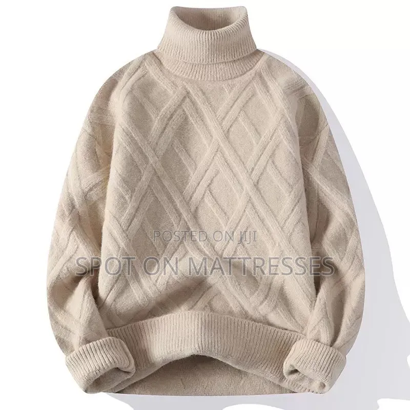 Quality Unisex Pullnecks/Turtlenecks. Free-Size. Green/Black/Beige.