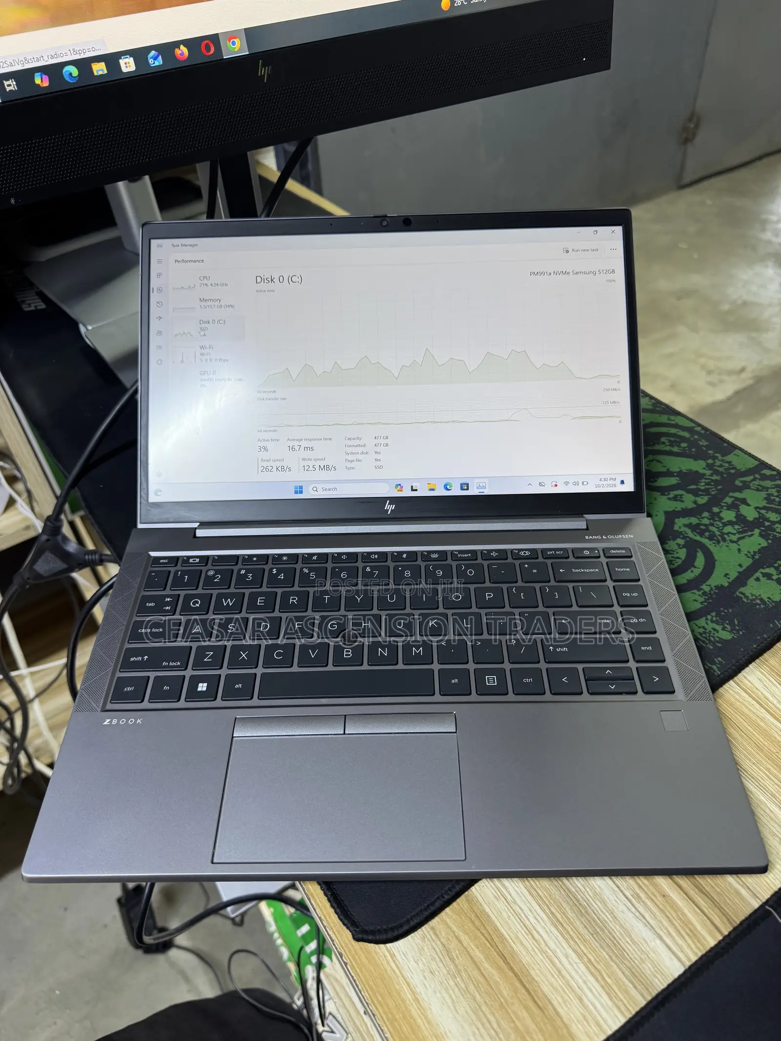 Laptop HP ZBook 14 16GB Intel Core i7 SSD 256GB