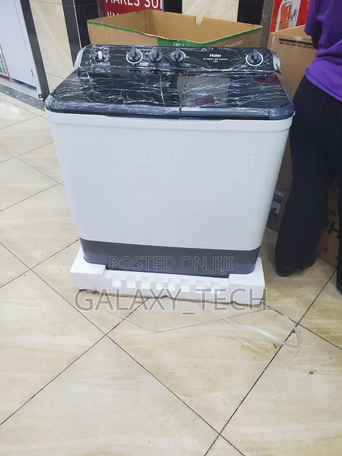 Haier 13KG Twin Tub Semi-Auto - HTW130-M1217 Washing Machine