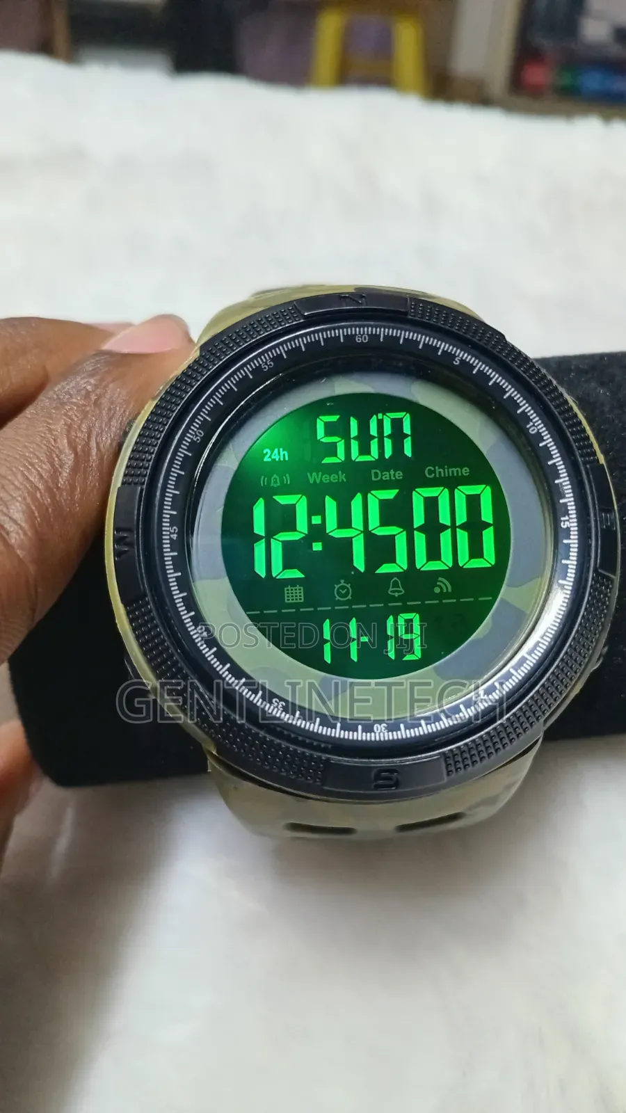 Army Green Digital Watch